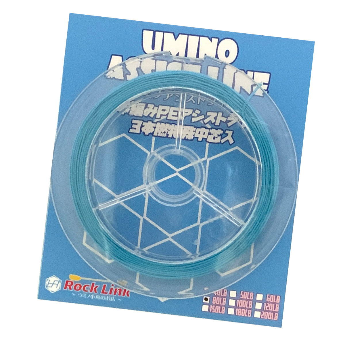 UMINO (ウミノ) PEアシストライン 徳用パック 中芯入 60lb~120lb (8号~15号)