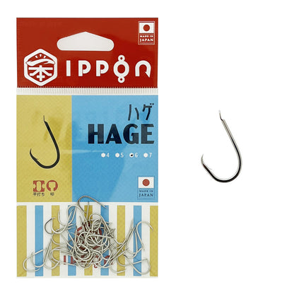 IPPON (一本) ハゲ ニッケルコート 4号/50本入〜7号/50本入 カワハギ針 日本製
