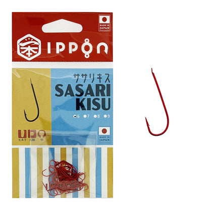 IPPON (一本) ササリキス レッドコート 6号/42本入〜9号/42本入 キス針 日本製