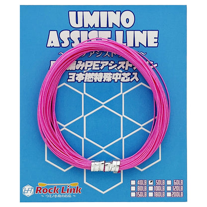 UMINO (ウミノ) タイラバ用 PEアシストライン 10m巻 中芯入 40lb(6号)~50lb(8号)