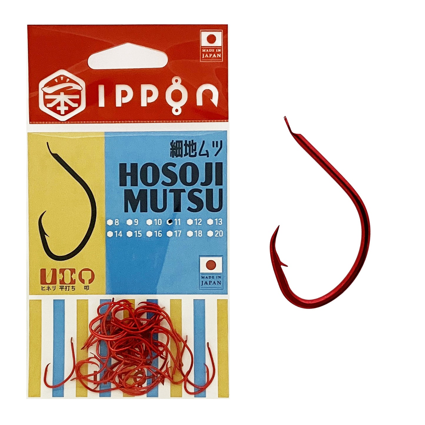 IPPON (一本) 細地ムツ レッドコート 日本製