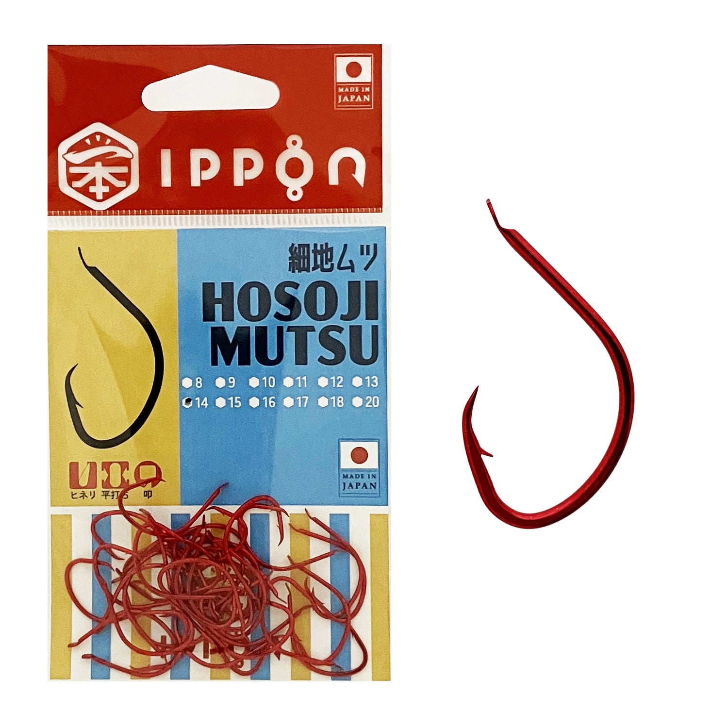 IPPON (一本) 細地ムツ レッドコート 日本製