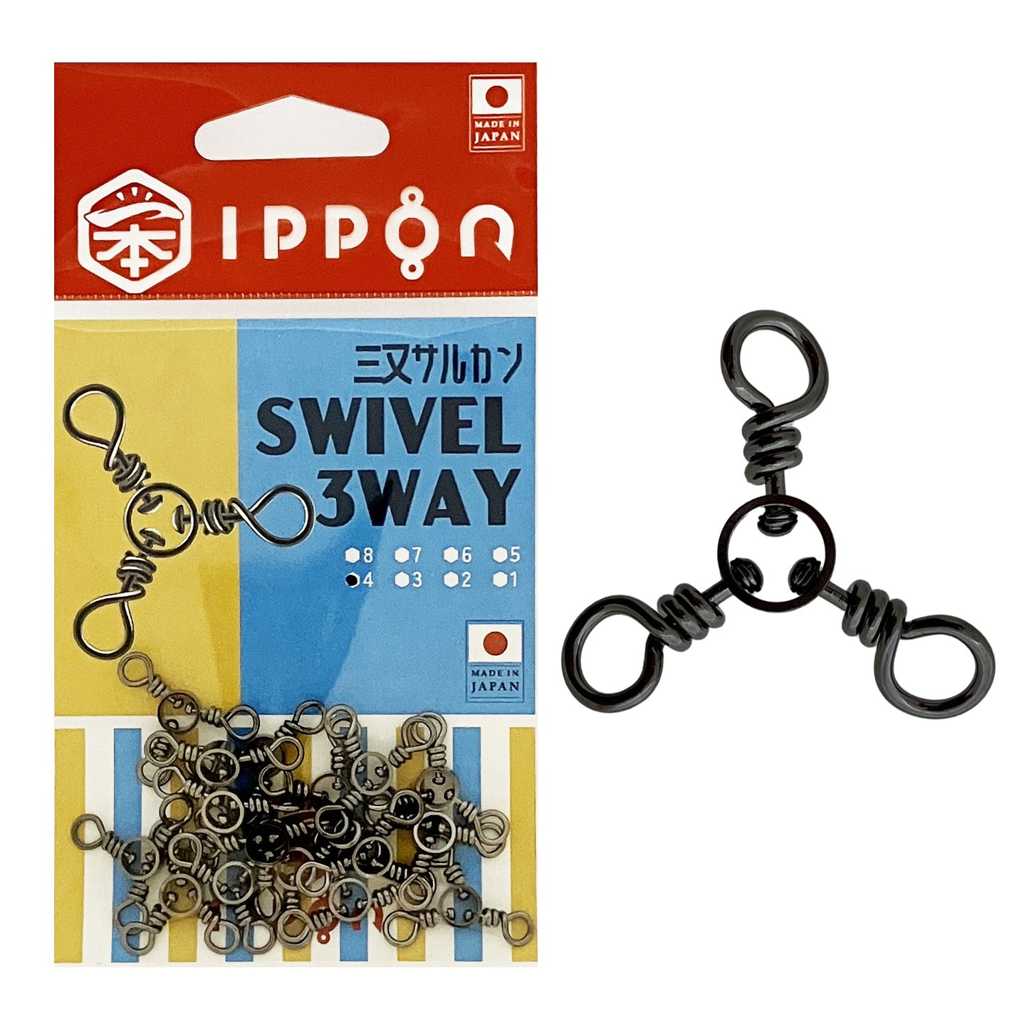 IPPON (一本) 三又サルカン 日本製