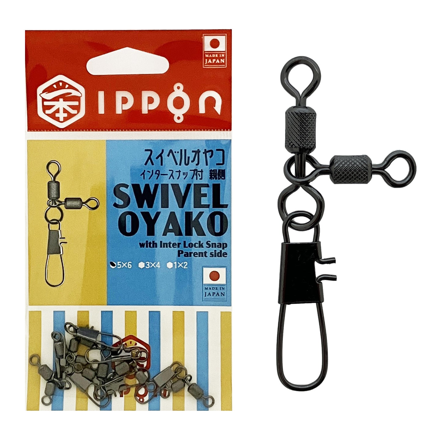 IPPON (一本) スイベルオヤコ インタースナップ付 親側 日本製