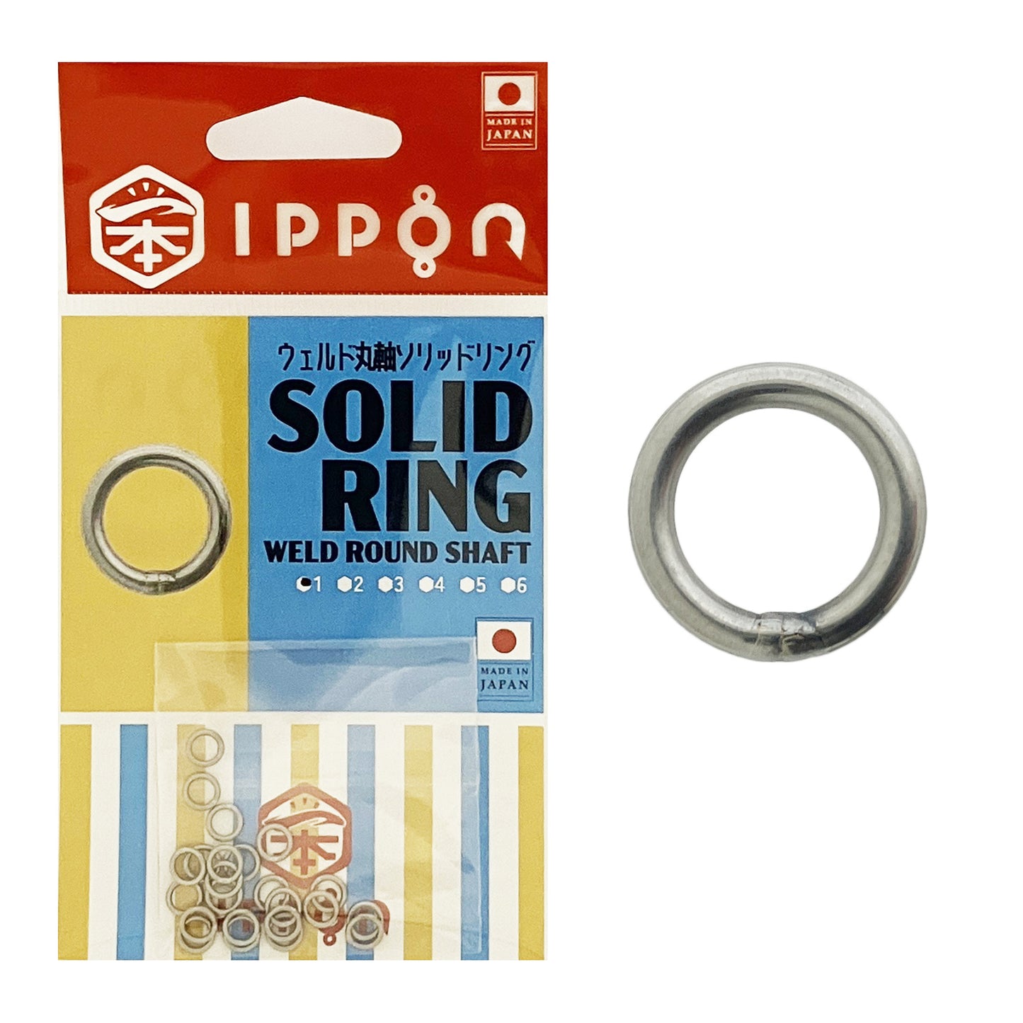 IPPON (一本) ウェルド丸軸ソリッドリング 日本製