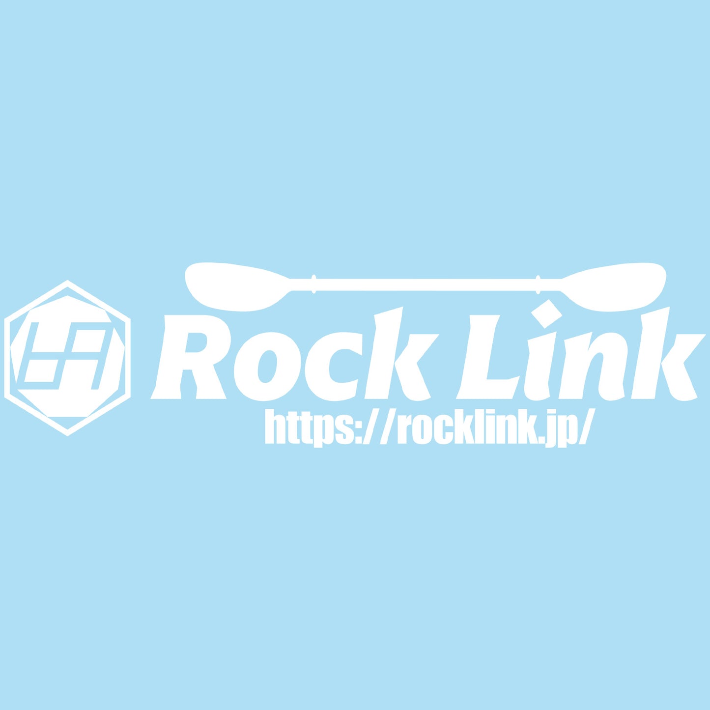 Rock Link (ロックリンク) 公式オフィシャルロゴステッカー (単色)