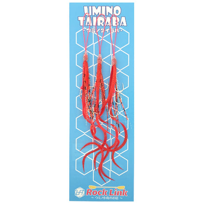 UMINO (ウミノ) タイラバ ビビ 微波動ネクタイ 極細ロングツインカーリー 3本フック 3セット入